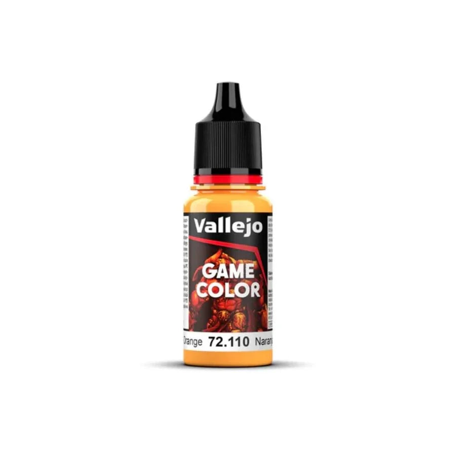 Vallejo Game Colour Sunset Orange 18ml AV72110 acrylic paint bottle