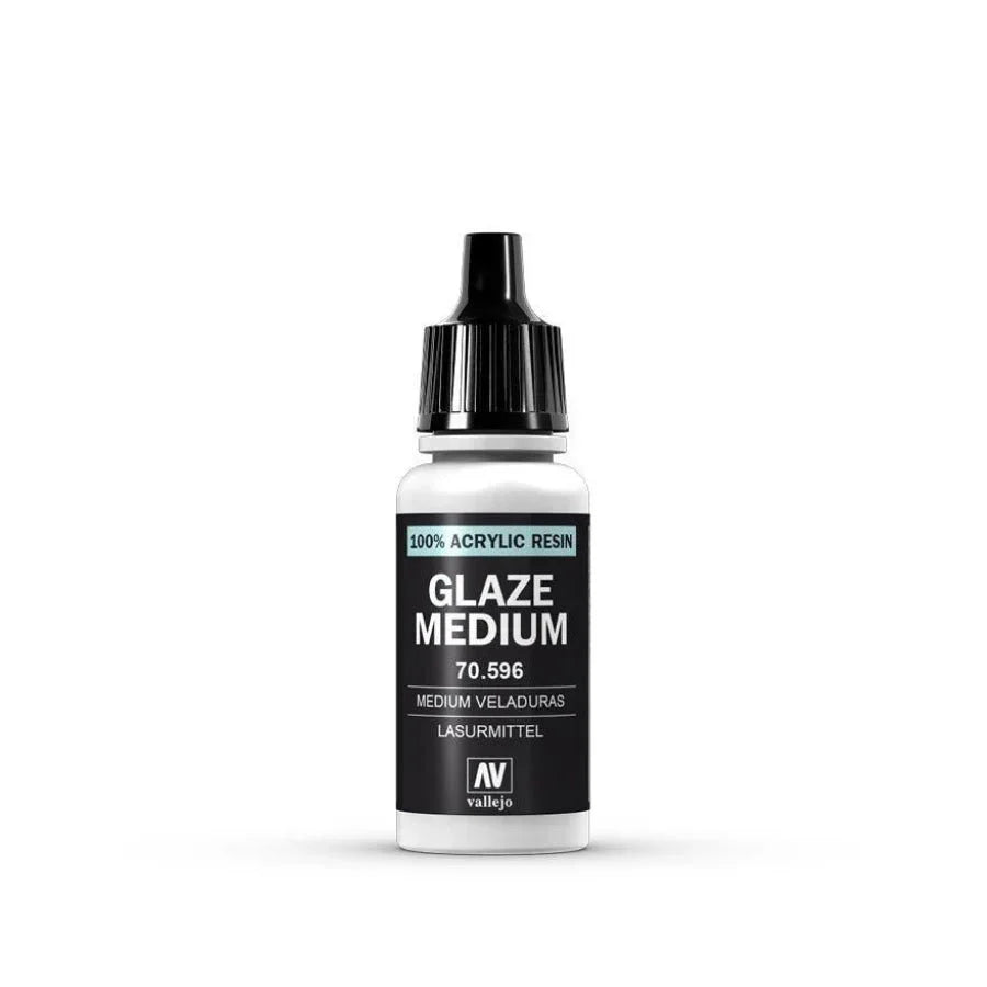 Vallejo Glaze Medium 17ml AV70596 acrylic paint medium bottle