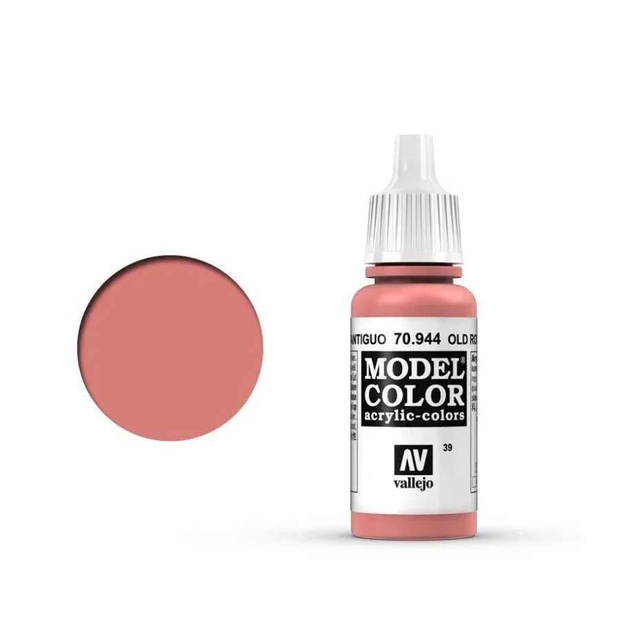 Vallejo Model Colour Old Rose 17ml AV70944 matt acrylic paint bottle