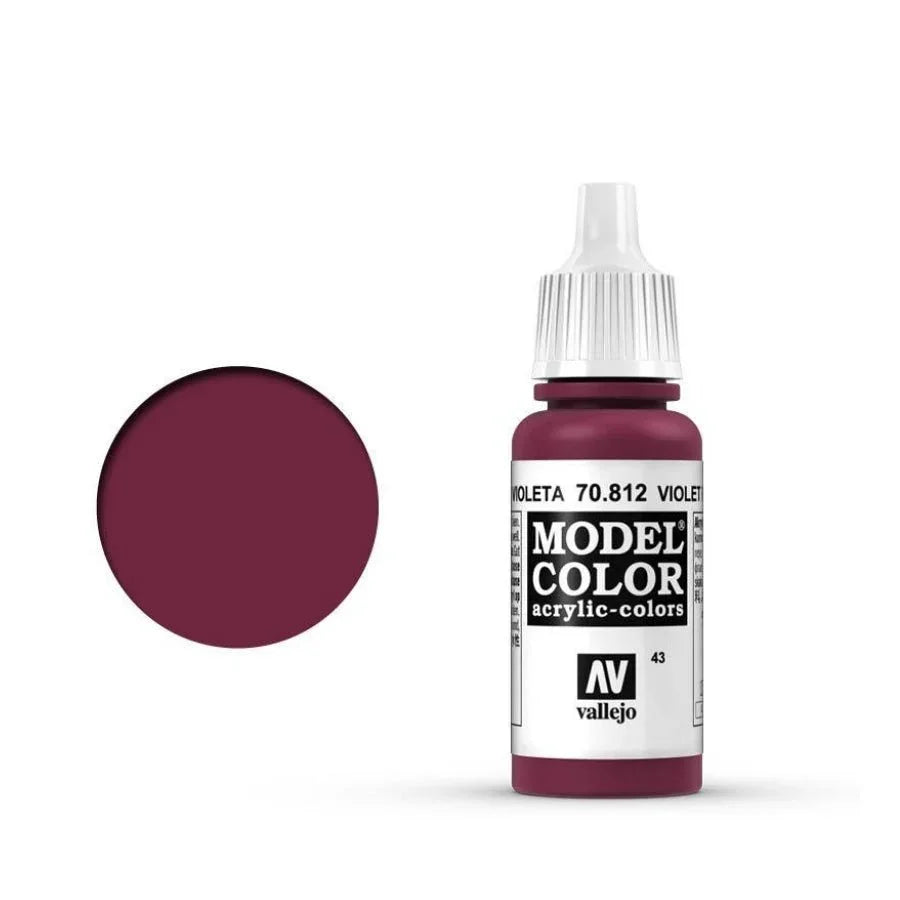 Vallejo Model Colour Violet Red 18ml AV70812 matt acrylic paint bottle
