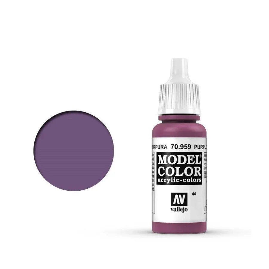 Vallejo Model Colour Purple 17ml AV70959 matt acrylic paint bottle
