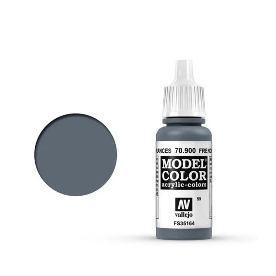 Vallejo Model Colour French Mirage Blue 17ml AV70900 matt acrylic paint bottle