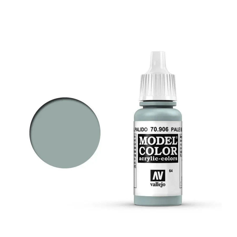 Vallejo Model Colour Pale Blue 17ml AV70906 matt acrylic paint bottle