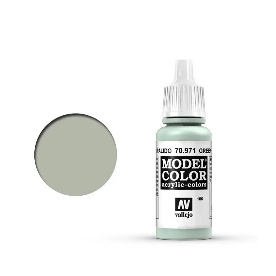 Vallejo Model Colour Green Grey 17ml AV70971 matt acrylic paint bottle