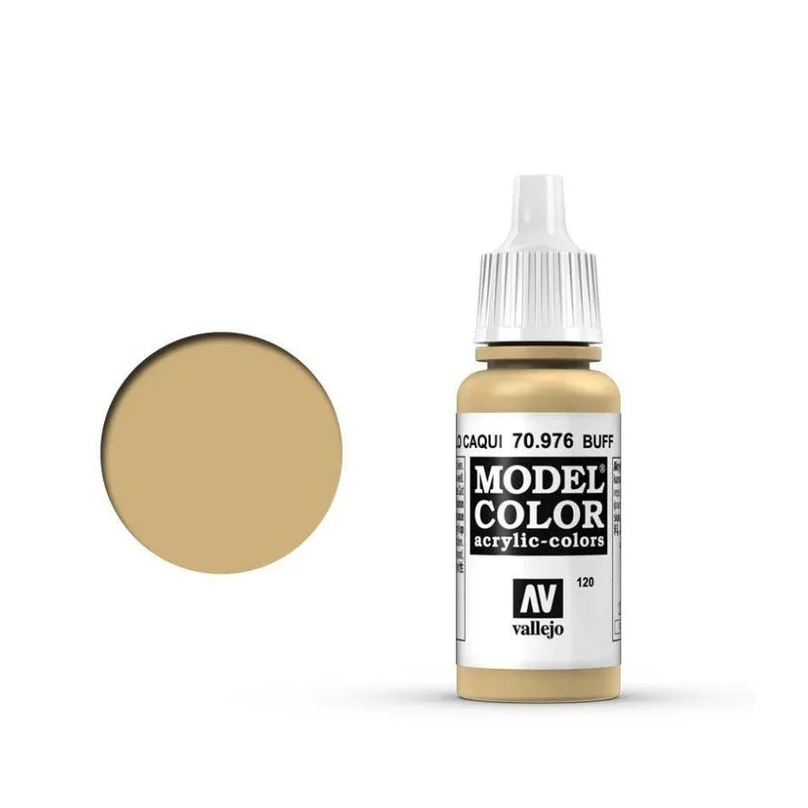 Vallejo Model Colour Buff 18ml AV70976 matt acrylic paint bottle