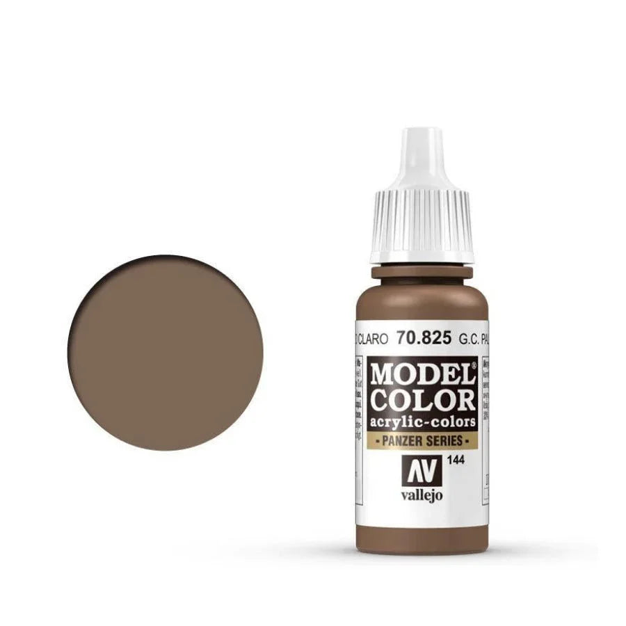 Vallejo Model Colour German Cam Pale Brown 17ml AV70825 matt acrylic paint bottle
