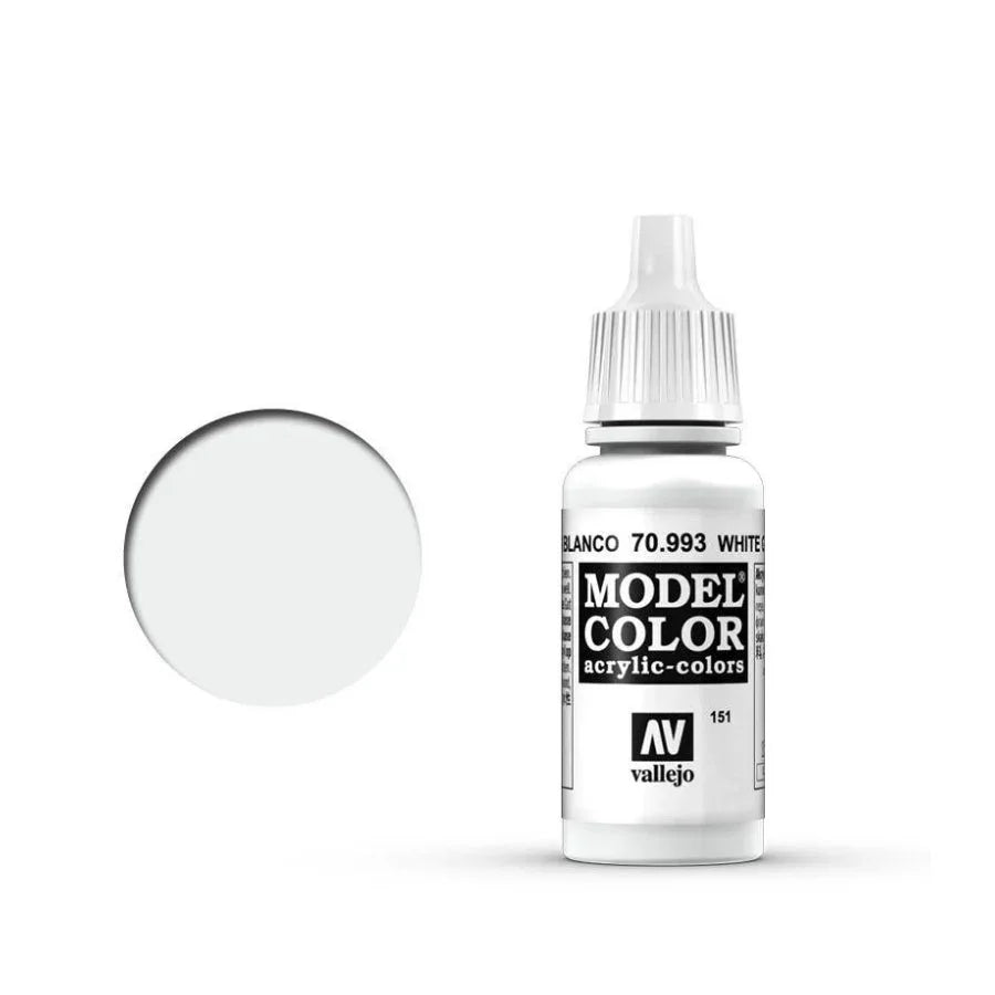 Vallejo Model Colour White Grey 18ml AV70993 matt acrylic paint bottle