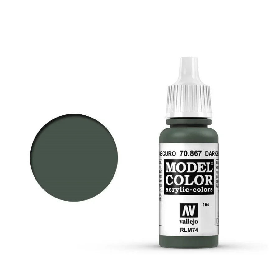 Vallejo Model Colour Dark Bluegrey 17ml AV70867 matt acrylic paint bottle