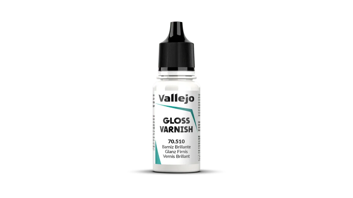 Vallejo Permanent Gloss Varnish 18ml AV70510 acrylic varnish bottle