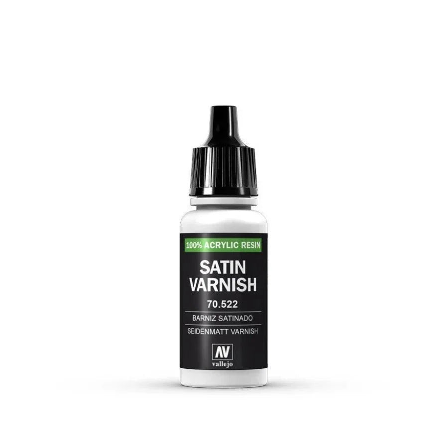 Vallejo Satin Varnish 17ml AV70522 acrylic varnish bottle