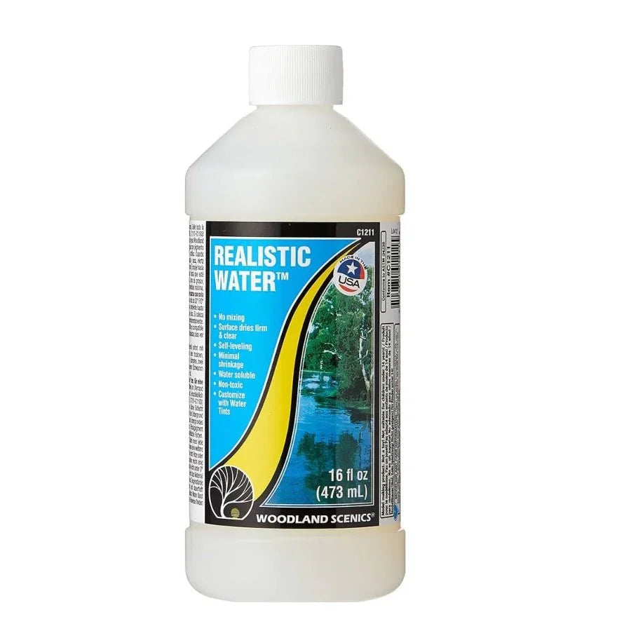 Woodland Scenics Realistic Water 473ml – Pourable Water for Dioramas