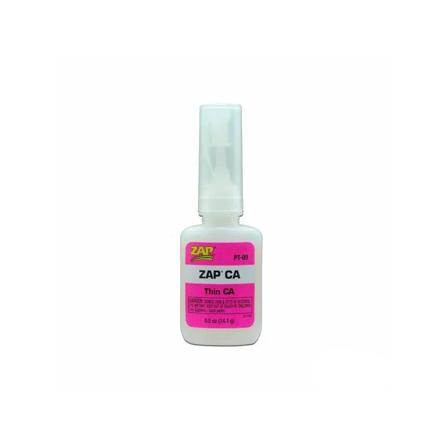 ZAP CA Thin Cyanoacrylate Adhesive for Model Kits & Hobbies, 0.5 oz Bottle