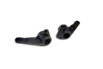 Black RC car suspension arms for model kits, precision-engineered parts for hobbyists