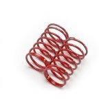 Red coil springs for model kits or RC cars, hobby parts
