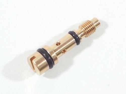 Brass model kit connector with black O-rings, precision hobby part for scale models and RC builds