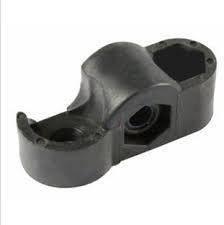 Black plastic model kit connector piece for hobby assembly