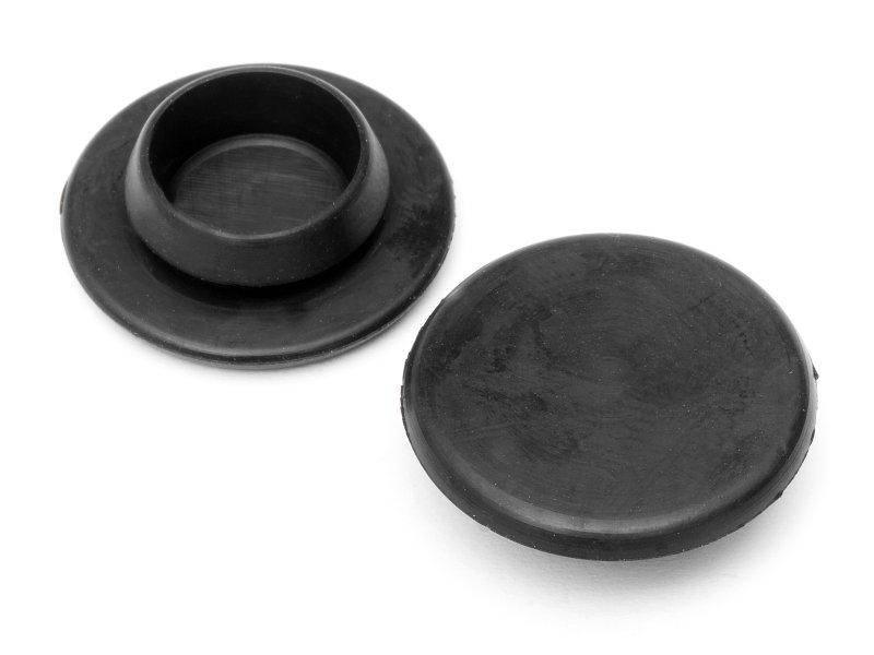 Black rubber furniture leg caps for table or chair feet protection