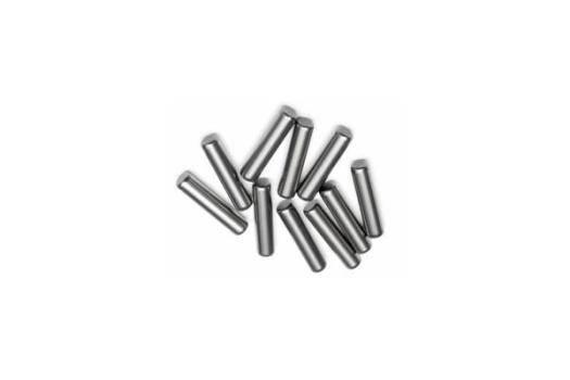 Small metal dowel pins for model kits and hobby assembly projects