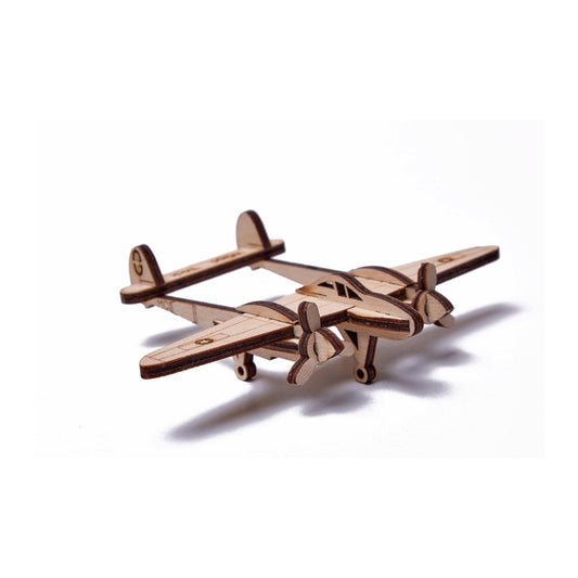 Wood Trick - Lighting Plane Wooden Model Kit - Aussie Hobbies 