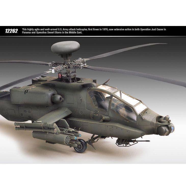 ACADEMY 1/48 AH-64A APACHE PLASTIC MODEL KIT - Aussie Hobbies