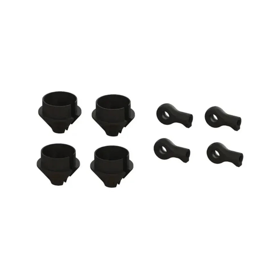 Arrma Heavy Duty Shock Rod End and Spring Cup 4pcs