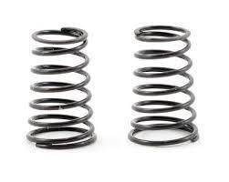 Black RC car coil springs for suspension upgrade, compatible with hobby model kits
