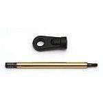 Gold metal rod with black plastic connector for model kits or hobby builds