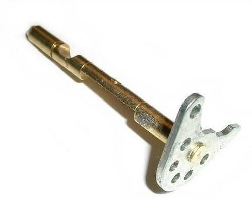 Metal model kit gear shaft with brass rod and perforated plate for hobby assembly
