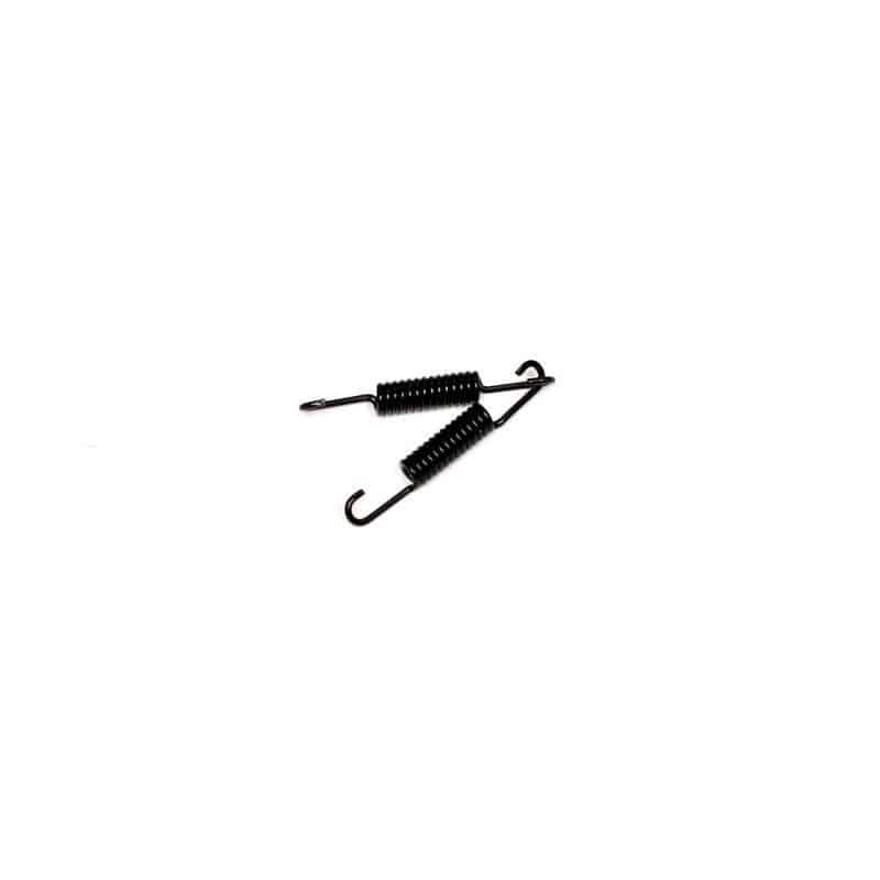 Black extension springs with hooks, ideal for model kits and hobby projects