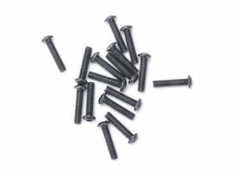 Black metal screws for model kits and hobby projects