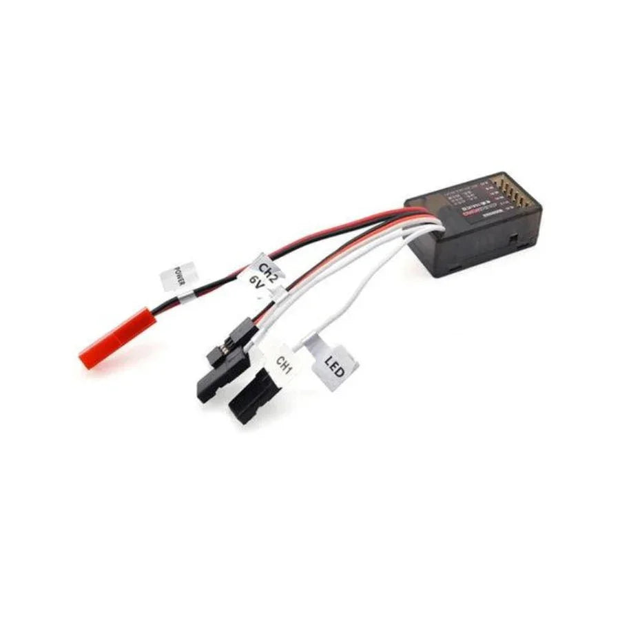 DumboRC 10A ESC – compact electronic speed controller for RC cars, boats, and aircraft.