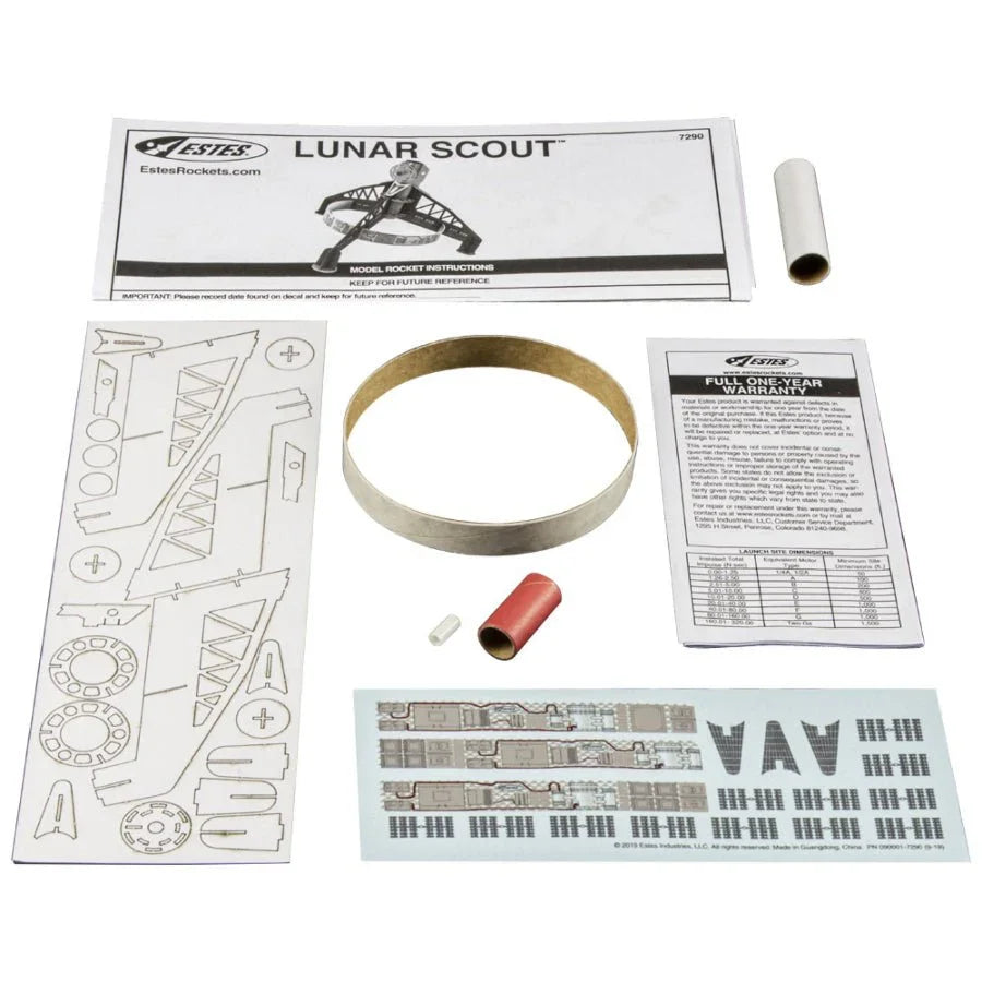 Estes Space Corps Lunar Scout Intermediate Model Rocket Kit - image 5
