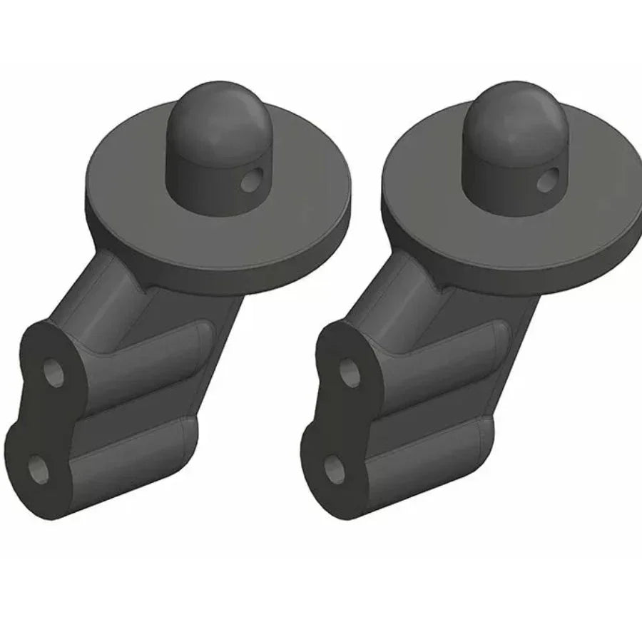 2-piece composite front body post set for RC car body mounting and support