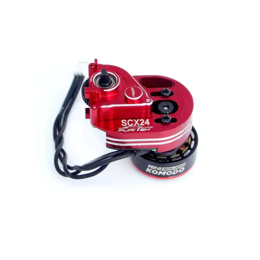 Furitek Mini Stellar transmission and Mini Komodo brushless motor combo for Axial SCX24 RC crawler