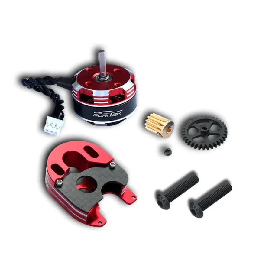 Furitek Ultimate Plus brushless conversion kit for Axial SCX24 with ESC, motor, and Bluetooth tuning