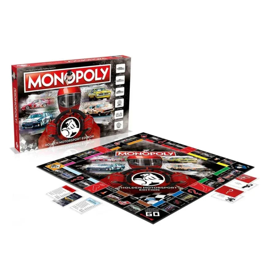 Holden Motorsport Edition Monopoly board game with themed box and racing cars design