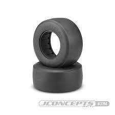 JConcepts #384 RC car tires for hobby racing models, black rubber with tread detail