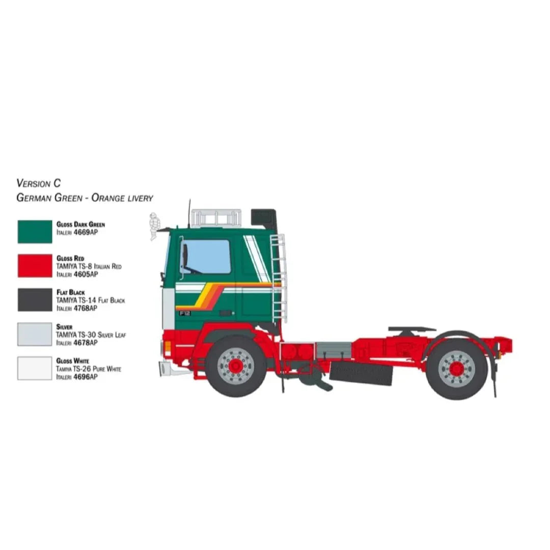 Italeri 3957S 1/24 Volvo F-12 Intercooler (Low Roof) with Accessories - image 6