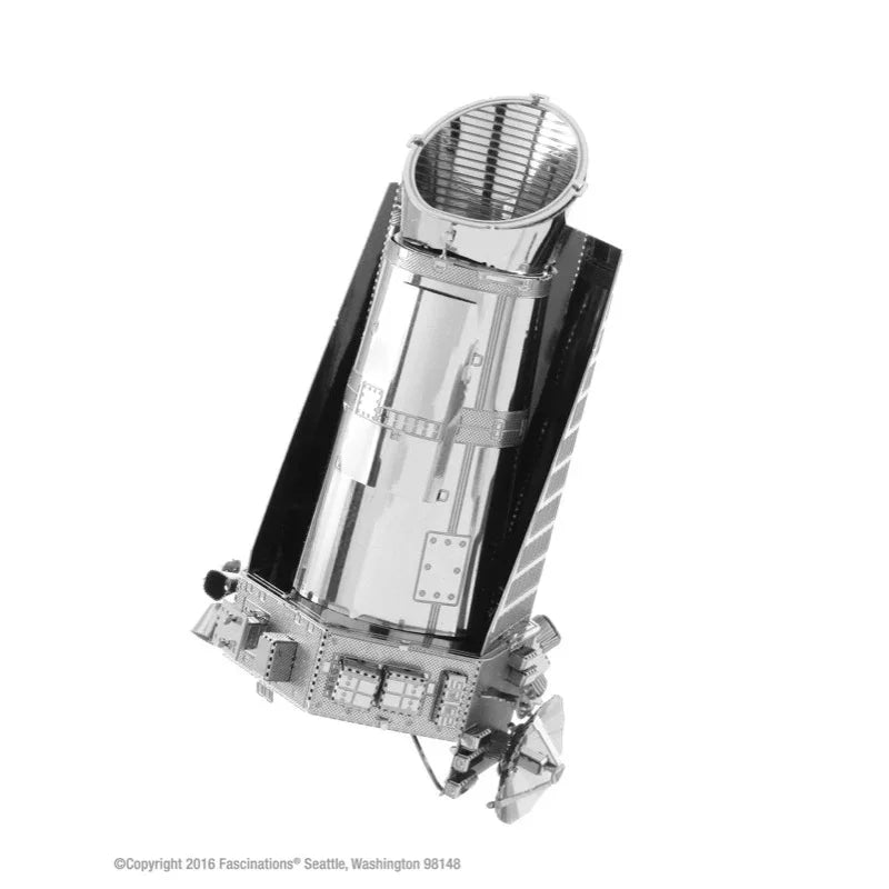 Metal Hubble Space Telescope model kit, detailed 3D puzzle for astronomy hobbyists