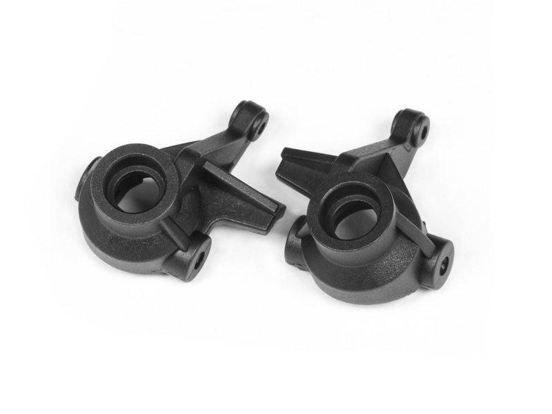 Black RC car suspension arms for model kits and hobby builds