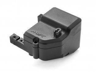 Black RC car electronic speed controller with XMAXX branding, compatible with hobby model kits