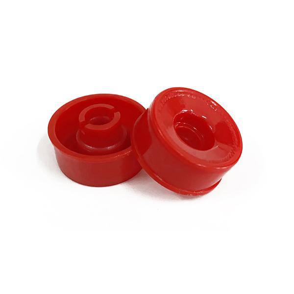 Red skateboard bushings for smooth turning and control