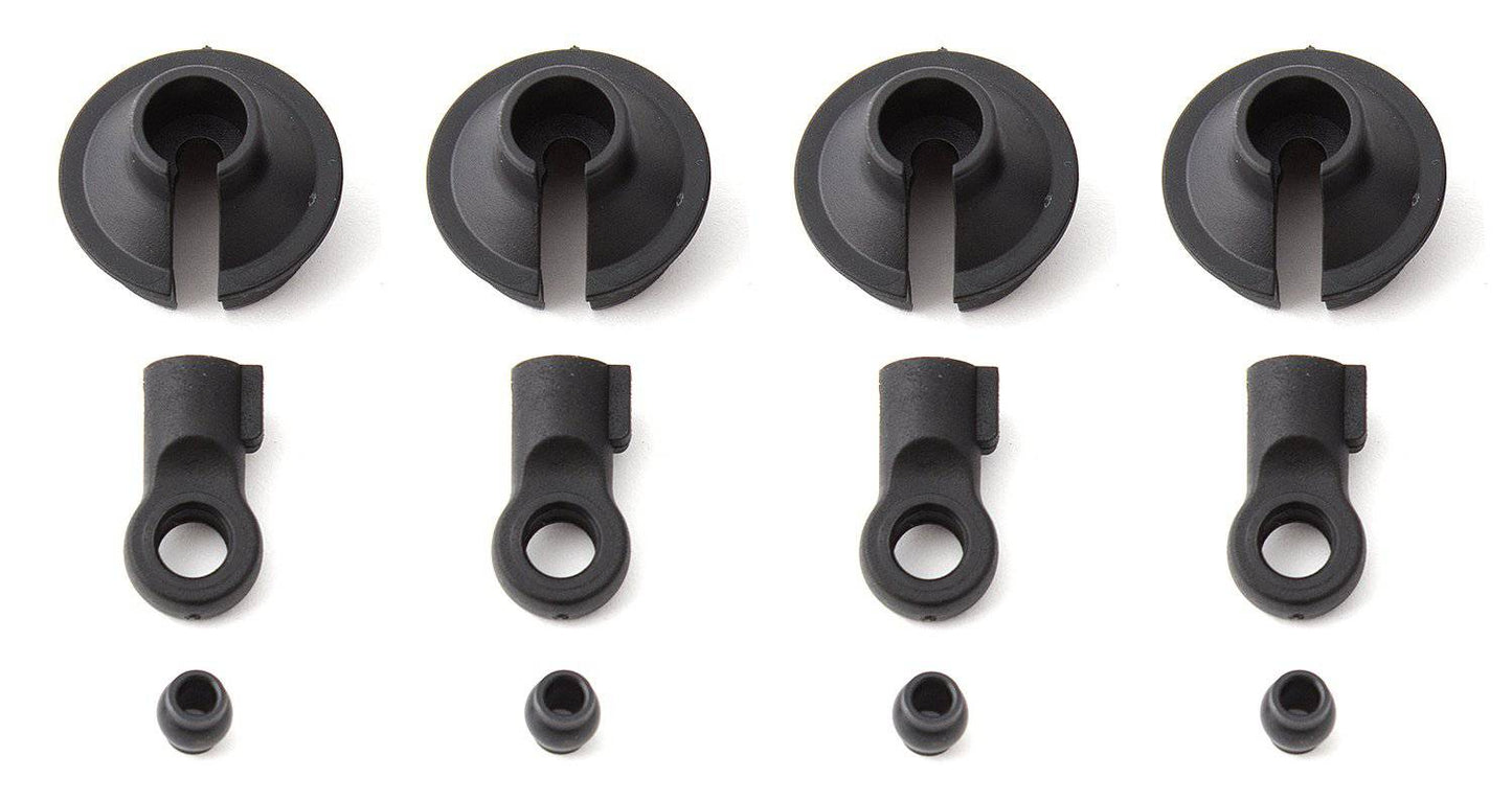 Team Associated - Shock Rod Ends & Spring Cups - Aussie Hobbies