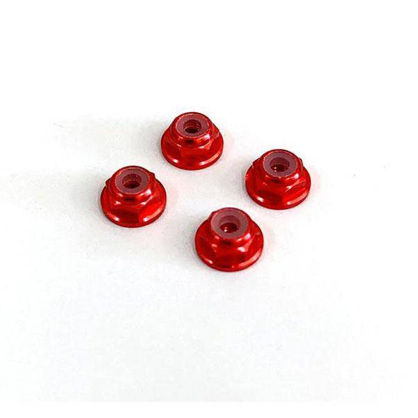 Nexx Racing M2 Lock Nut (4pcs) (RED) - Aussie Hobbies