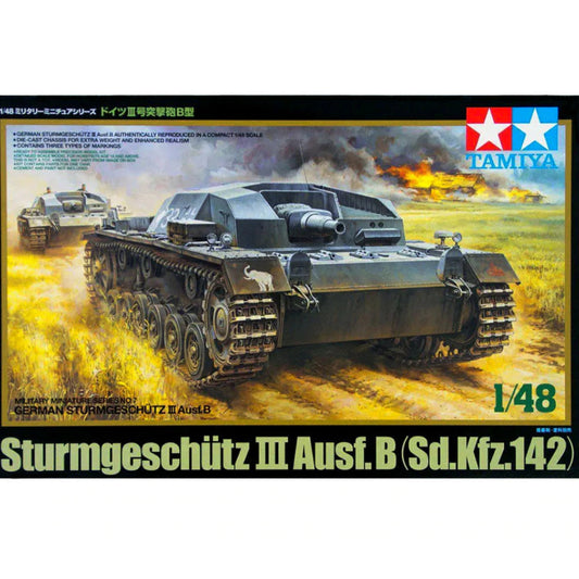Tamiya 1/48 Sturmgeschutz 111 Ausf.B Plastic Model Kit - Aussie Hobbies 