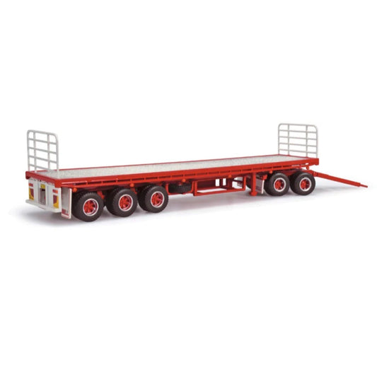 Highway Replicas 1:64 Flat Deck Freight Trailer With Dolly