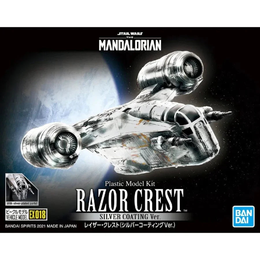Star Wars The Mandalorian Razor Crest Silver Coating plastic model kit by Bandai Spirits