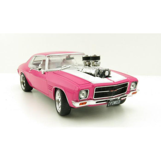 DDA Diecast 1:24 1973 Pink/White Blown HQ Holden Monaro
