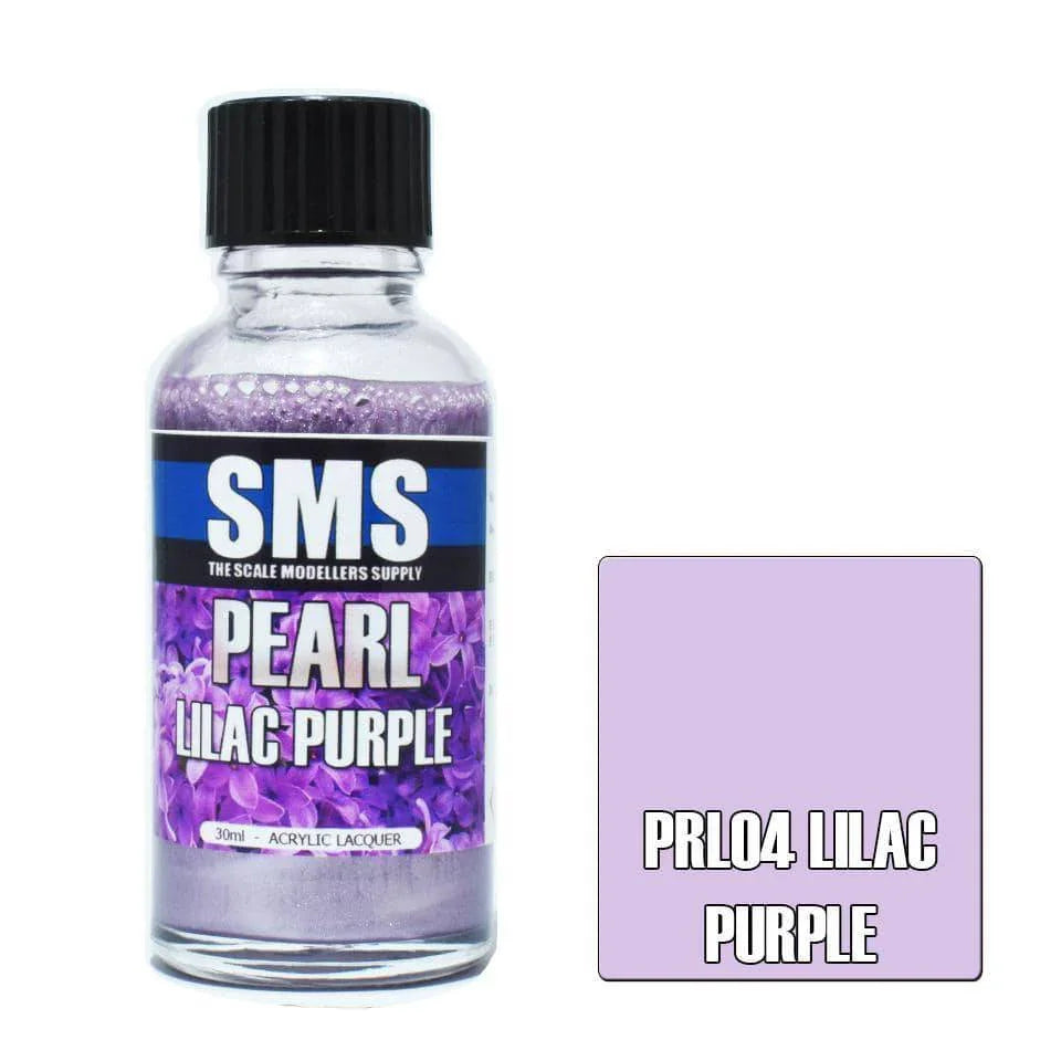 30 ml bottle of Pearl Lilac Purple PRL04 acrylic lacquer hobby paint