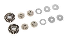 Metal bevel gears and washers for model kits and hobby projects